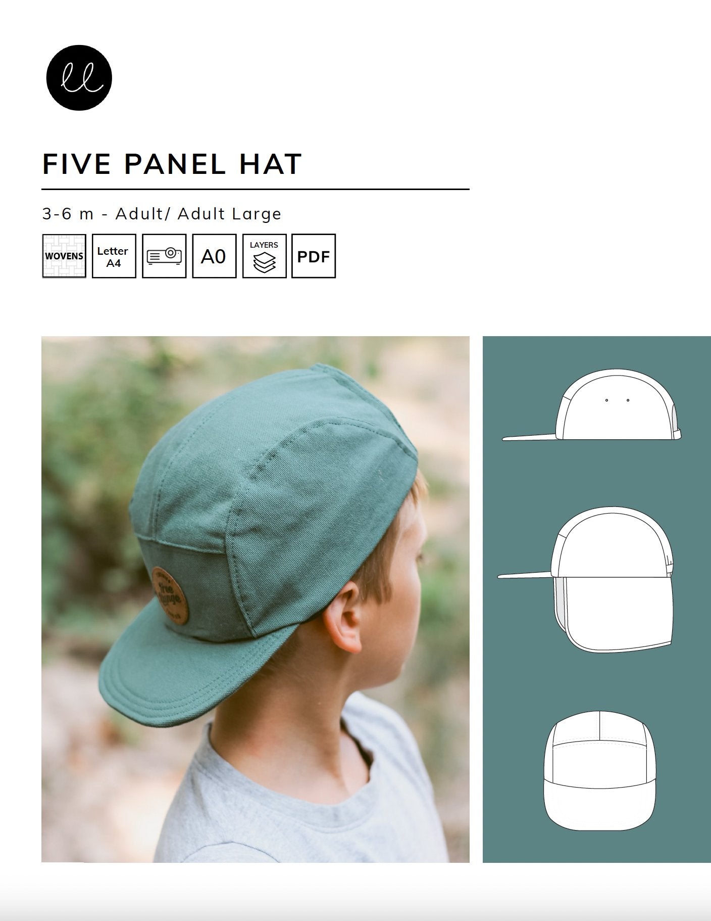 5 panel hat deals