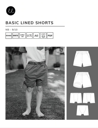Basic Lined Shorts - Lowland Kids