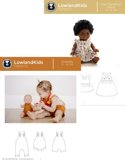13" - 18" Doll Pattern Bundle Five - Lowland Kids