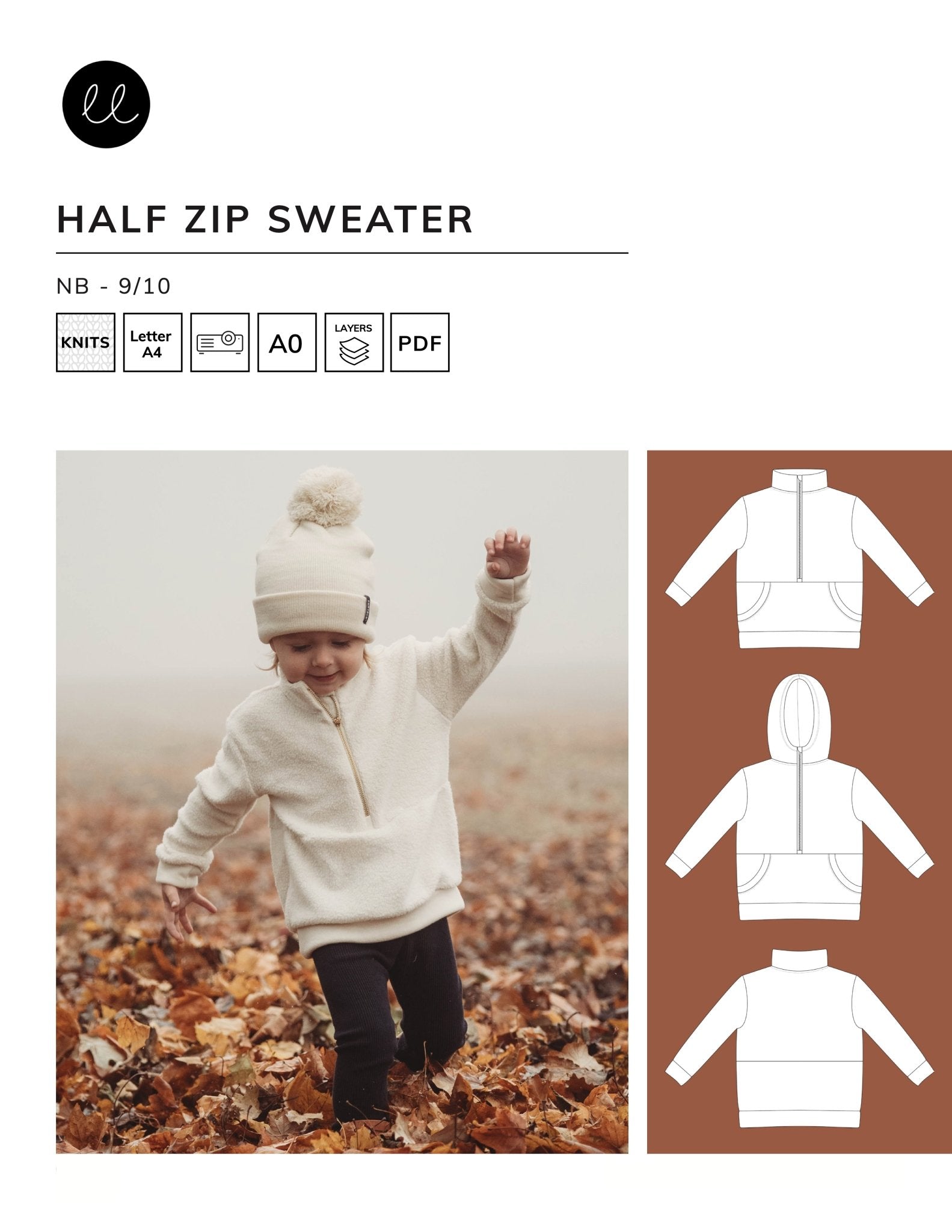 Half Zip Sweater – Lowland Kids - Main Image