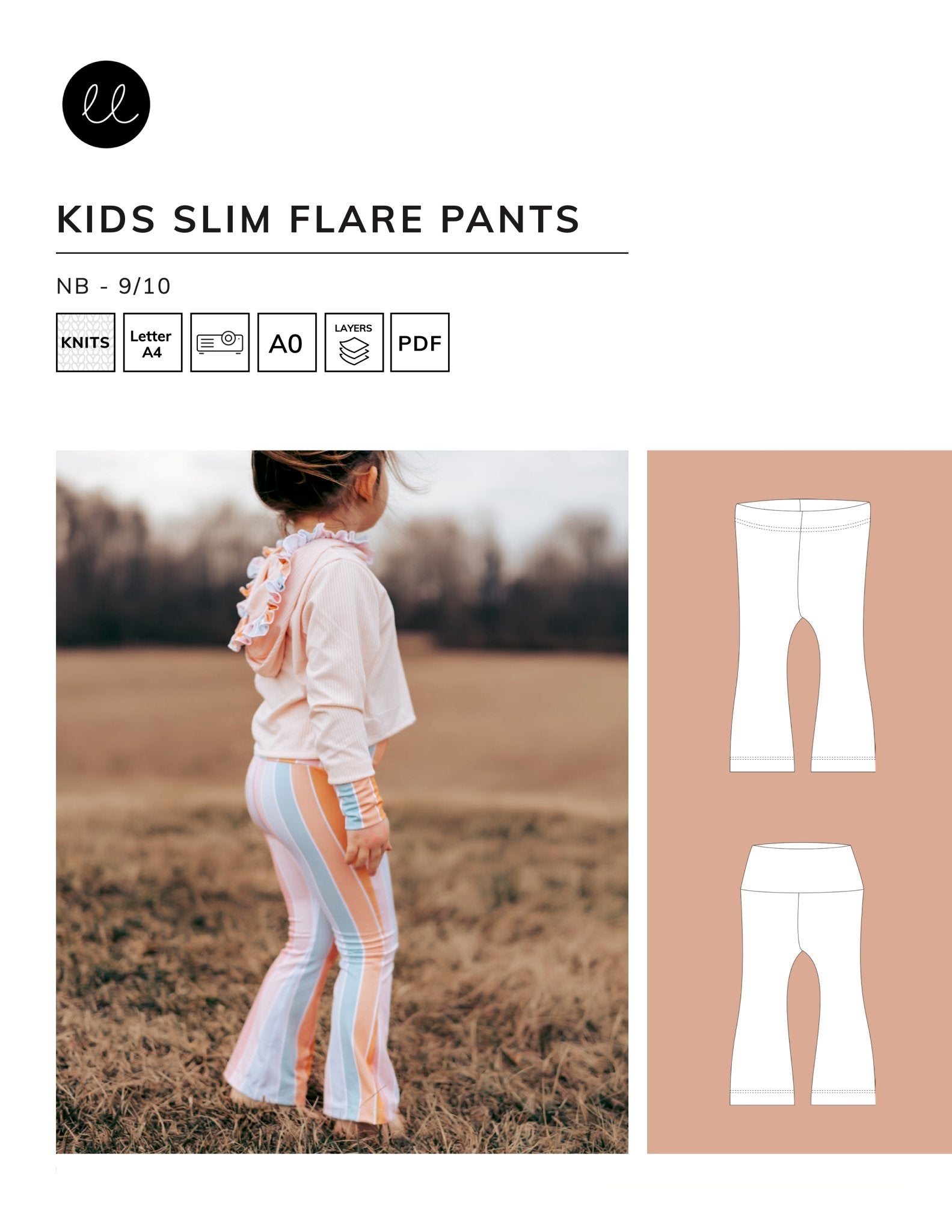Kids Slim Flares – Lowland Kids