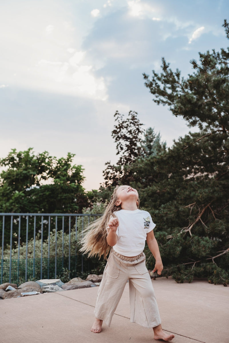 Wide-leg Joggers - Black - Kids