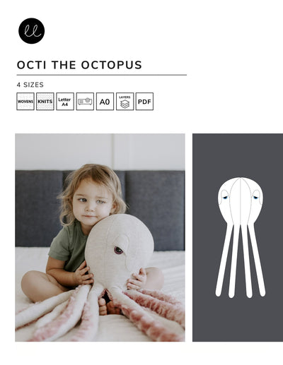 Octi the Octopus Stuffie - Lowland Kids