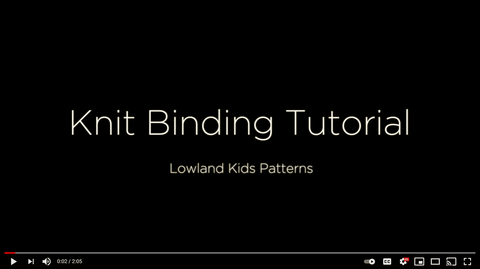 Sewing Tutorial - Knit Binding with French Terry - Lowland Kids