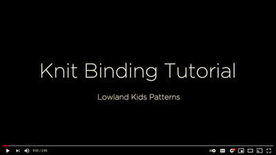 Sewing Tutorial - Knit Binding with French Terry