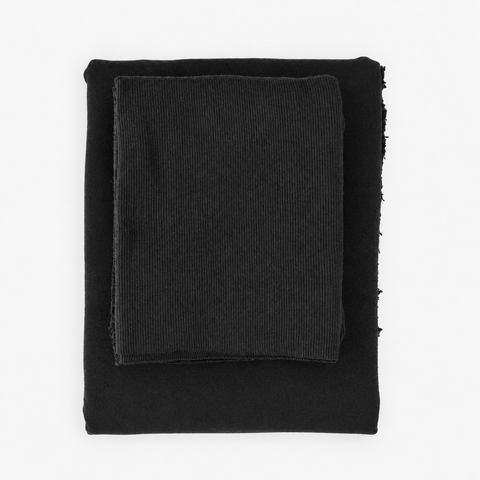 PREORDER - Ink French Terry + 2×1 Rib Bundle