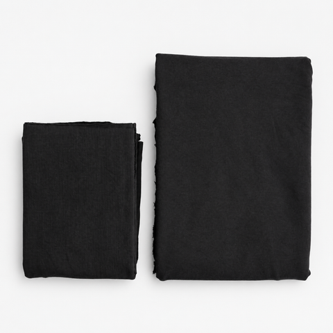 PREORDER - Ink French Terry + 2×1 Rib Bundle