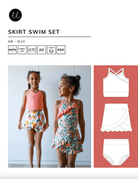 swim dress pattern Swim Skirt Set – Lowland Kids