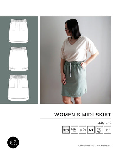 Adult Midi Skirt - Lowland Kids