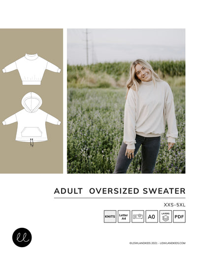 Adult Oversized Sweater - Lowland Kids