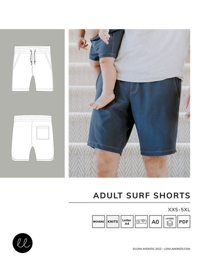 Adult Surf Shorts - Lowland Kids