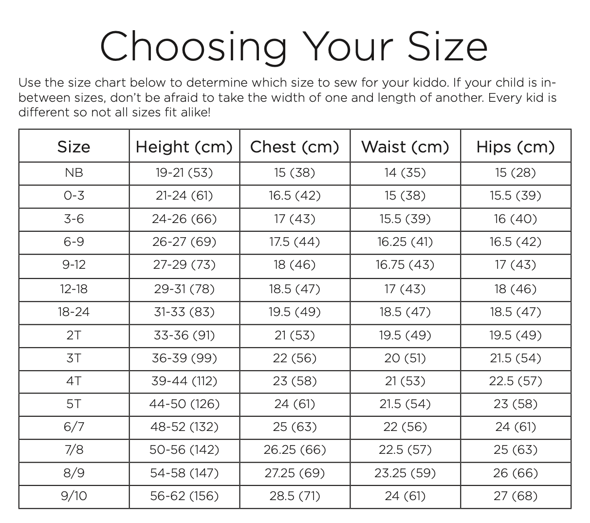 Cinch Ladies Size Charts 