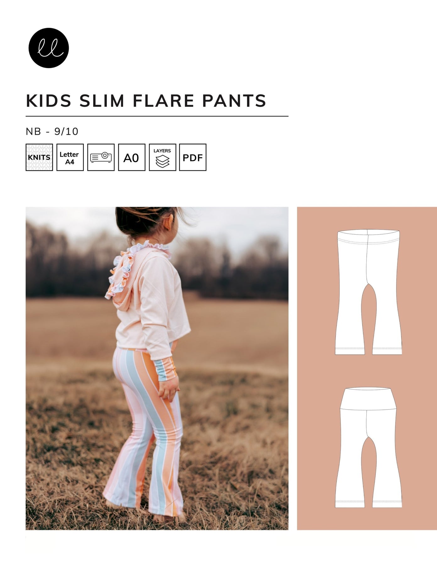 Kids Cotton Flare Leggings