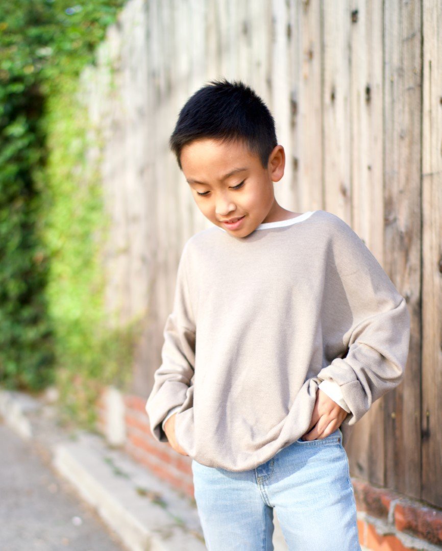 Grey sweater kids best sale