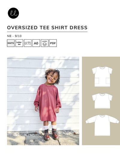 Oversized Tee Shirt Dress - Lowland Kids