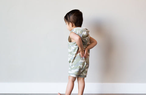 Placket Romper - Lowland Kids