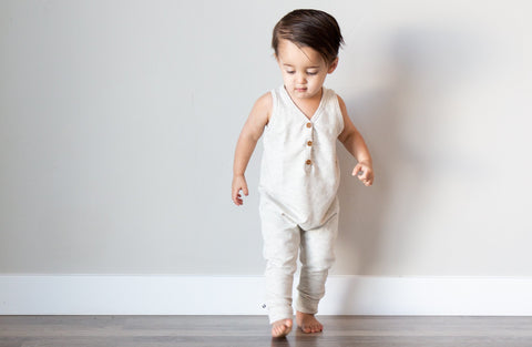 Placket Romper - Lowland Kids