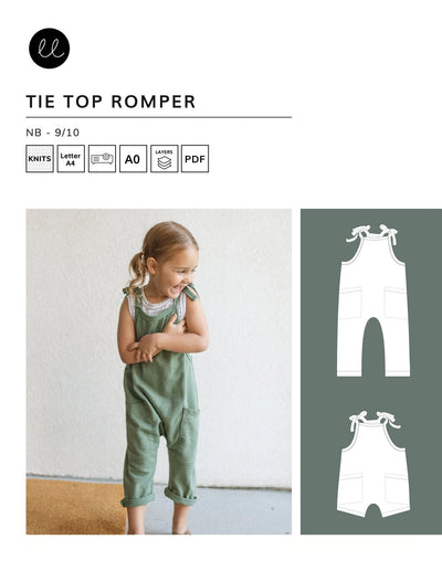 Tie Top Romper - Lowland Kids